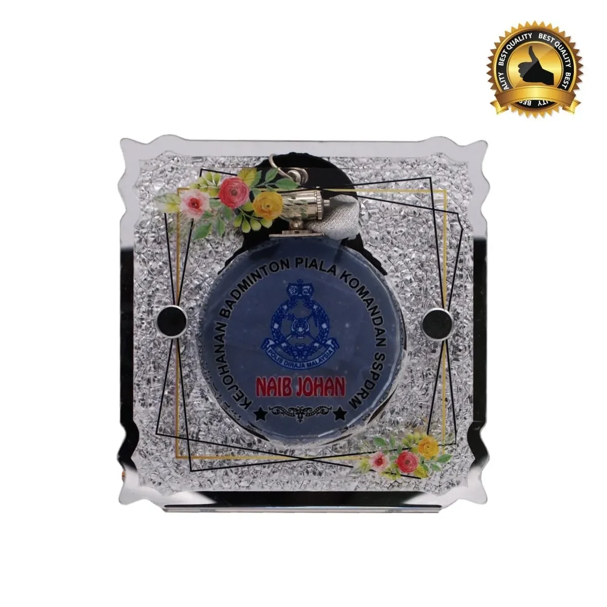 Crystal Hanging Medal with Acrylic Plaque (GOLD, SILVER, BRONZE) 5036 product image 3