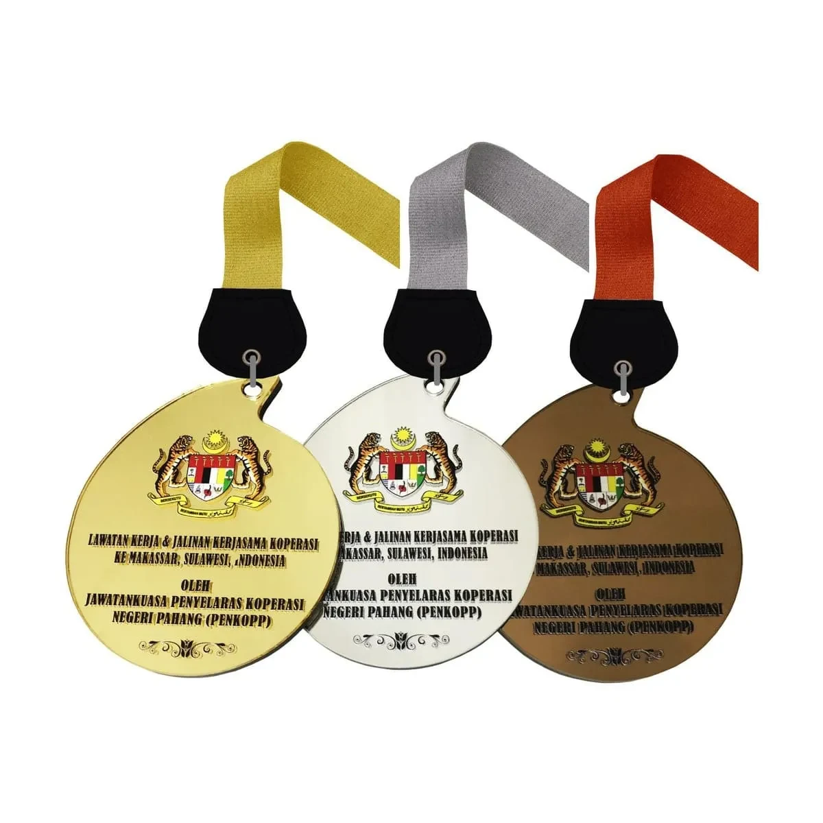 Acrylic Hanging Medal (GOLD, SILVER, BRONZE) 5043