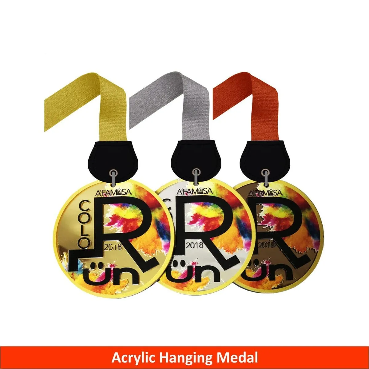 Acrylic Hanging Medal (GOLD, SILVER, BRONZE)