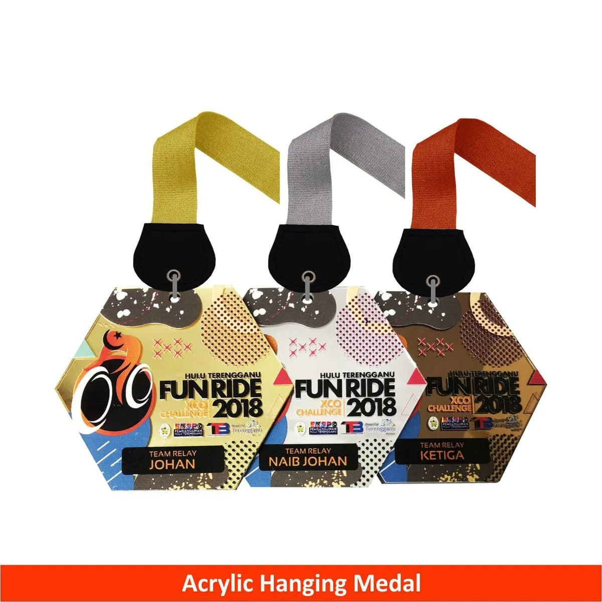 Acrylic Hanging Medal (GOLD, SILVER, BRONZE)