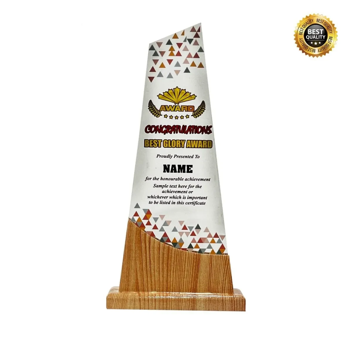 Acrylic Wooden Plaque 5096