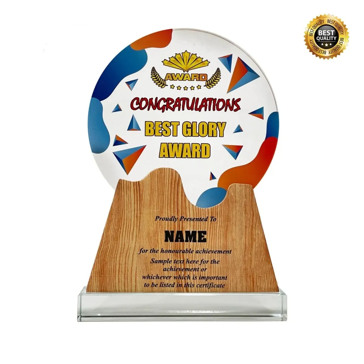 Acrylic Wooden Plaque 5103