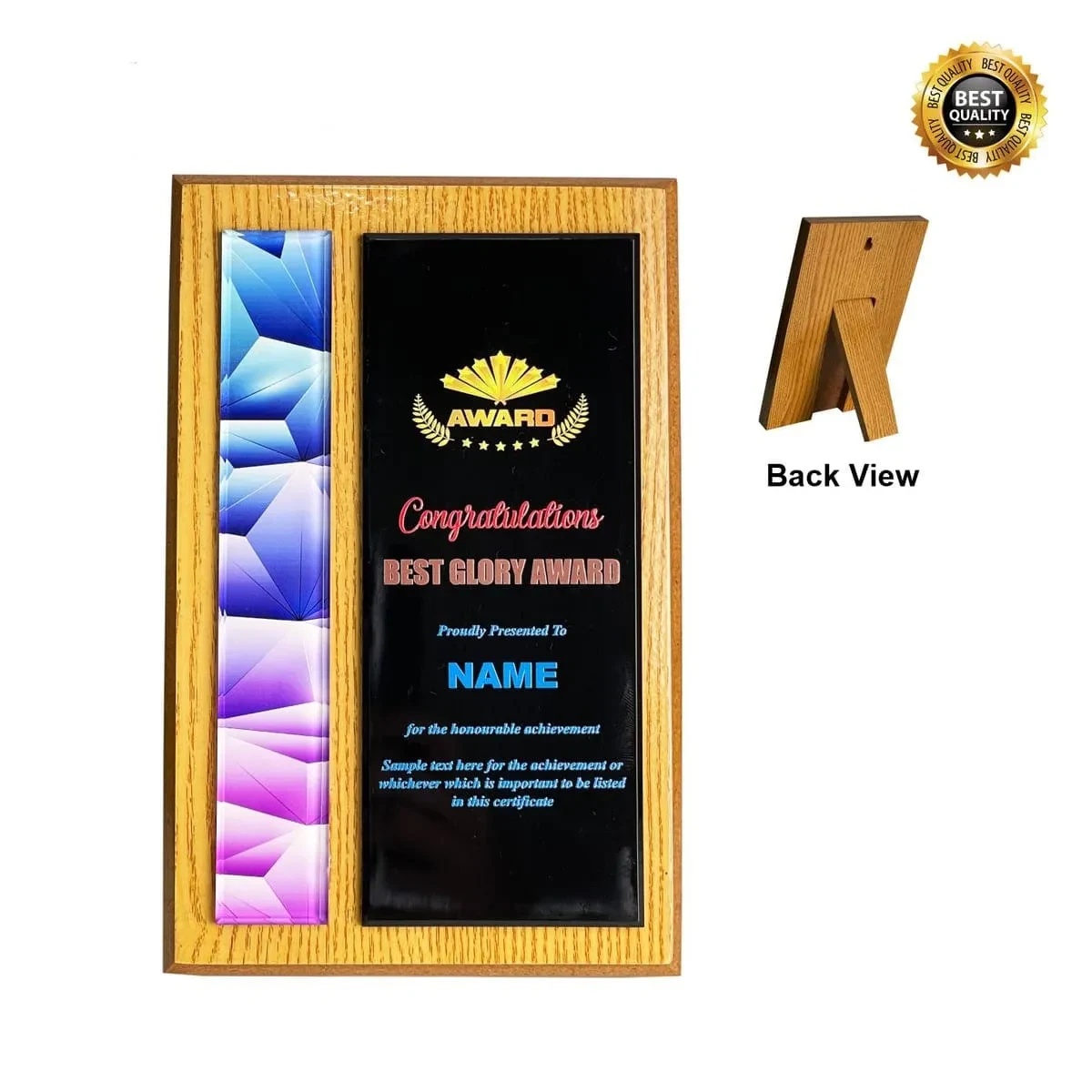 Acrylic Wooden Plaque 5112