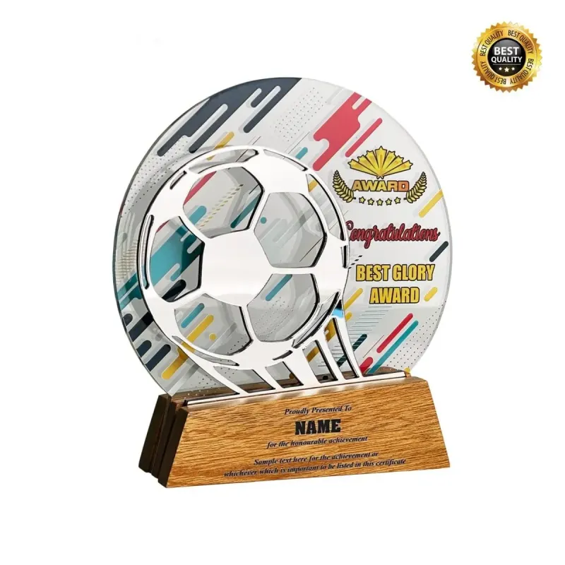 Acrylic Wooden Plaque (Soccer) 5115 product image