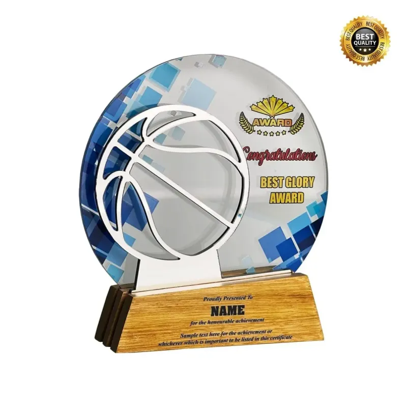 Acrylic Wooden Plaque (Basketball) 5118 product image