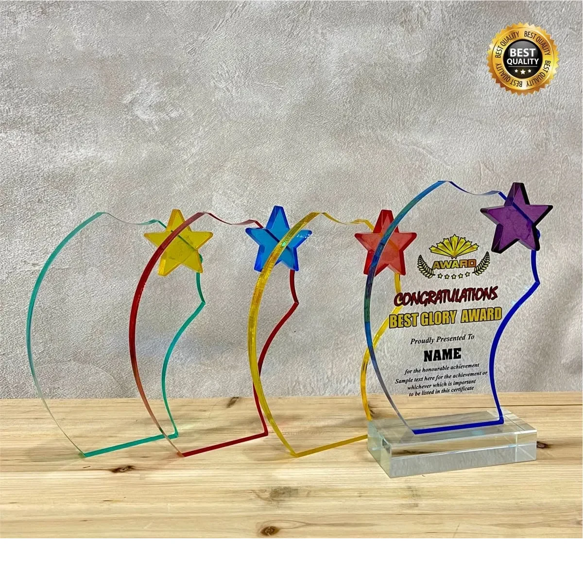 Star Acrylic Plaque 5122