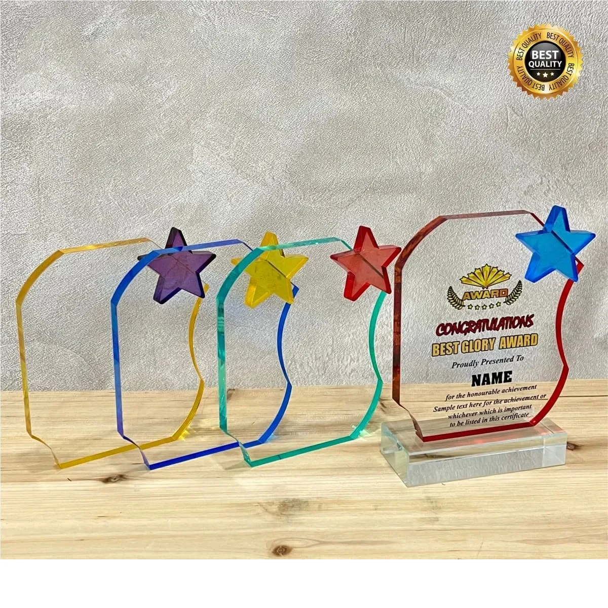 Star Acrylic Plaque 5123