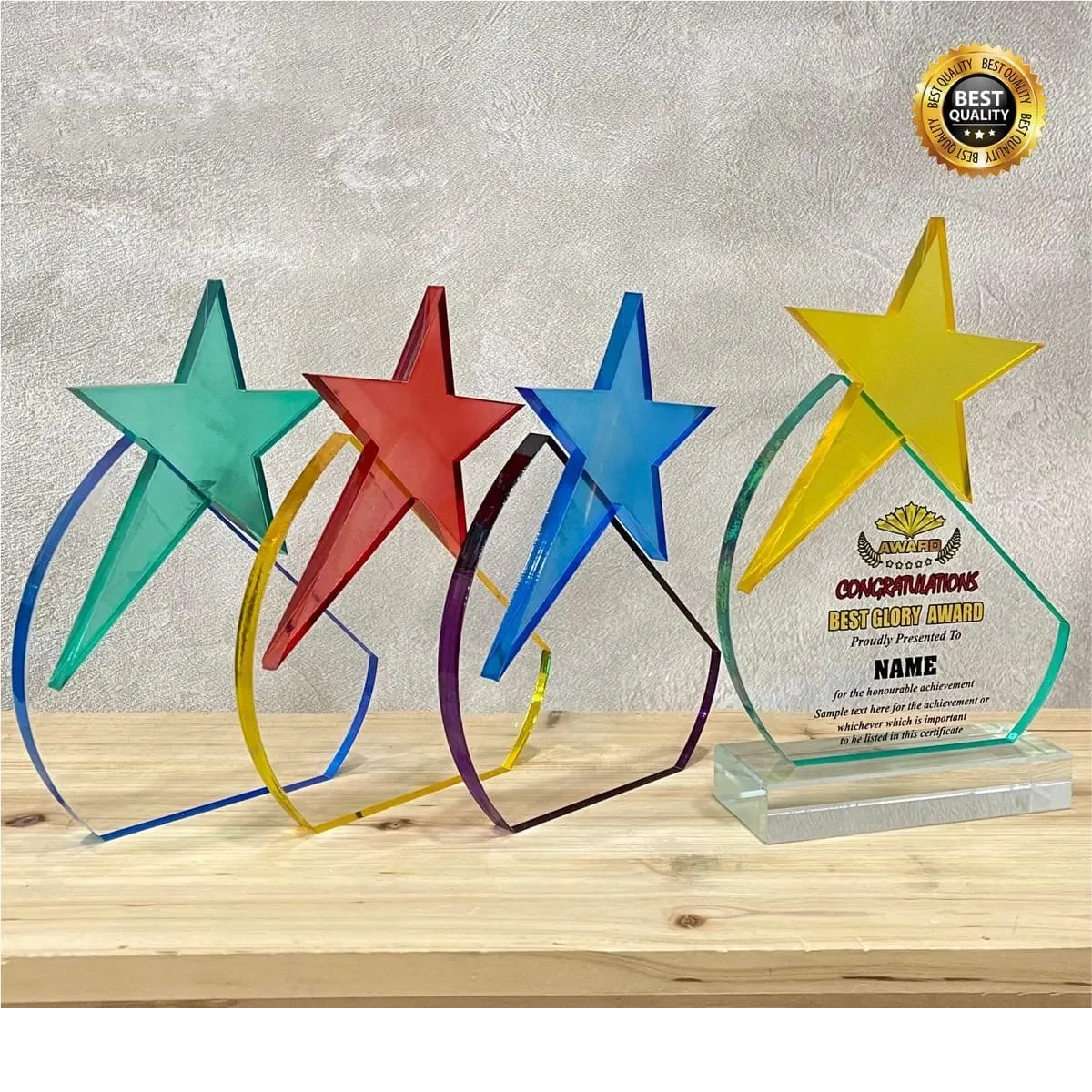 Star Acrylic Plaque 5125
