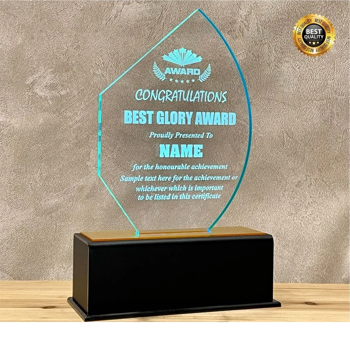 LED Lighting Acrylic Plaque 5138