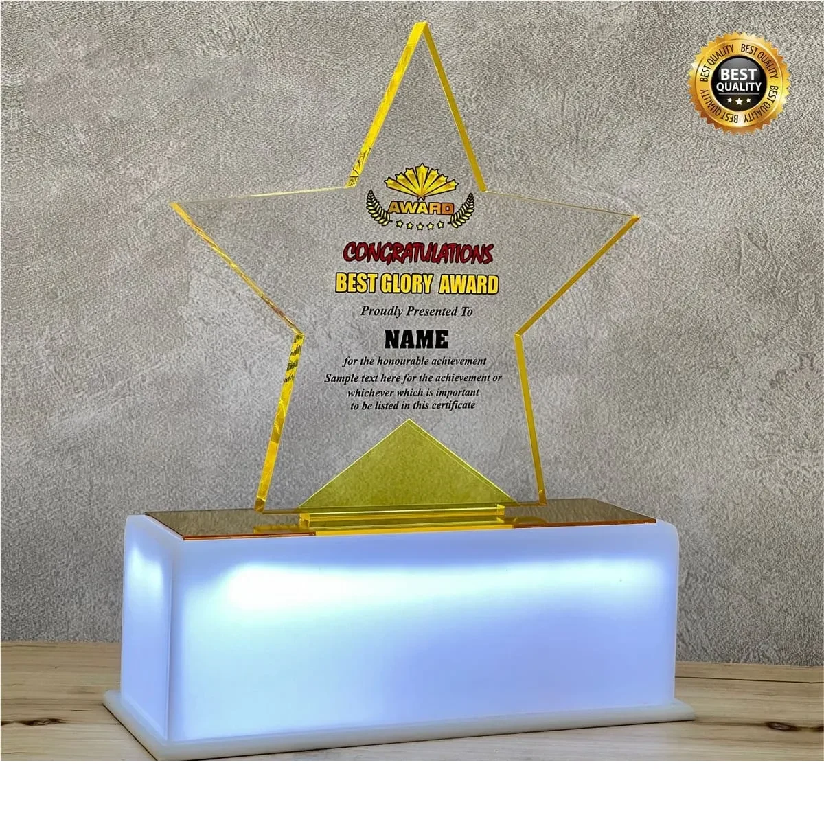 LED Lighting Acrylic Plaque 5140
