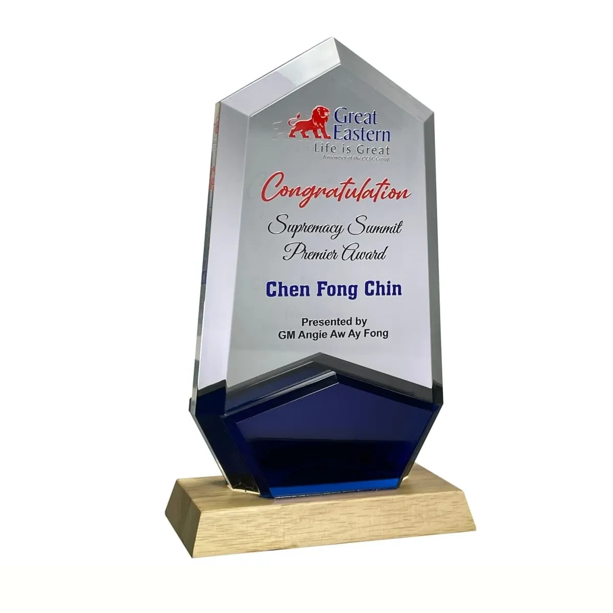 Innovative Design Acrylic Plaque 5165
