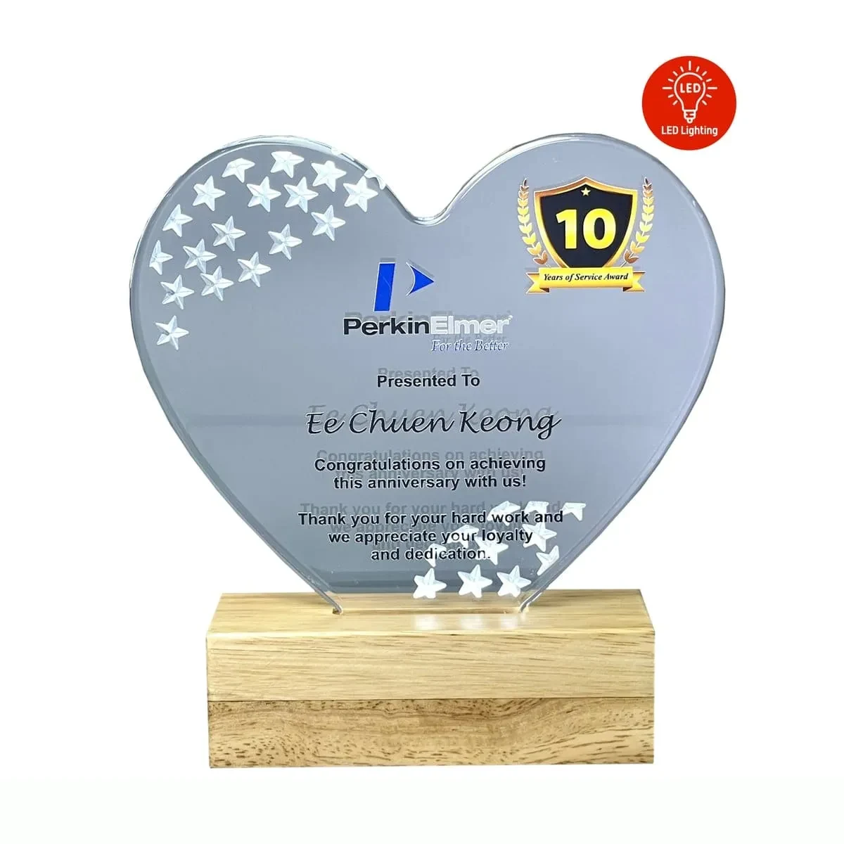LED Lighting Innovative Design Acrylic Star Plaque 5188