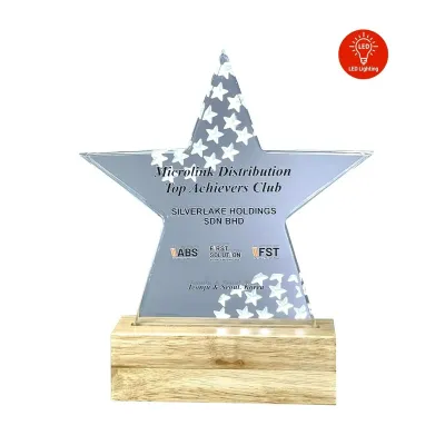 LED Lighting Innovative Design Acrylic Star Plaque 5189