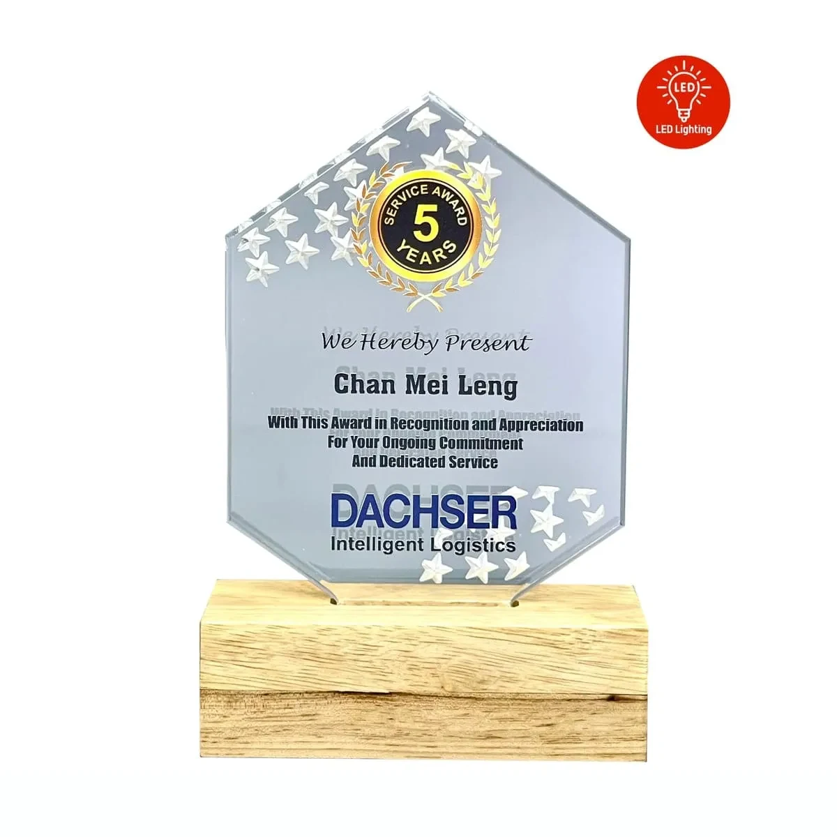 LED Lighting Innovative Design Acrylic Plaque 5192