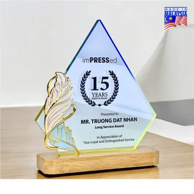 Color Glow Acrylic Plaque (PENTAGON) 5253