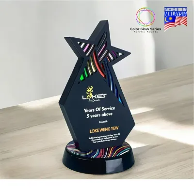 Square Honor Black Acrylic Award 5257