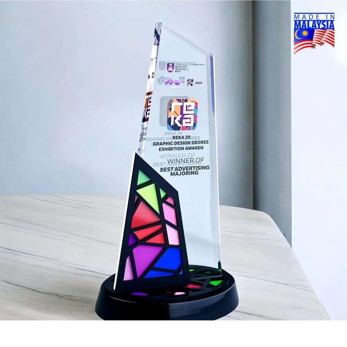 Square Honor Black Acrylic Award 5264