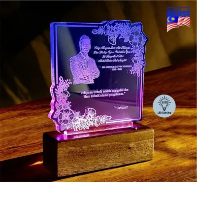LED Color Glow Acrylic Plaque 5265