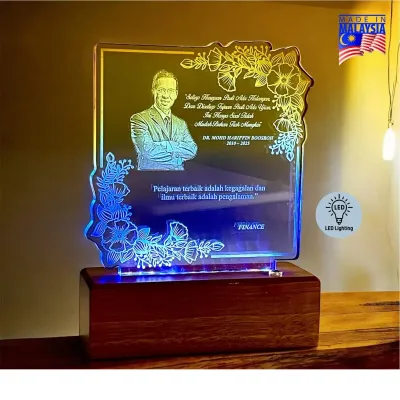 LED Color Glow Acrylic Plaque 5266
