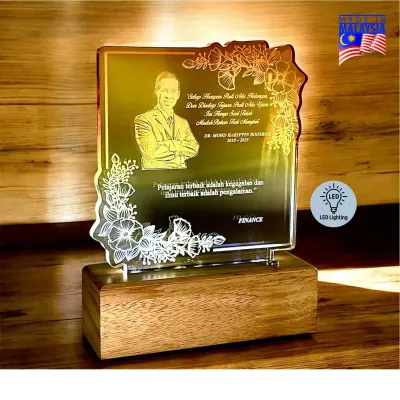 LED Color Glow Acrylic Plaque 5267