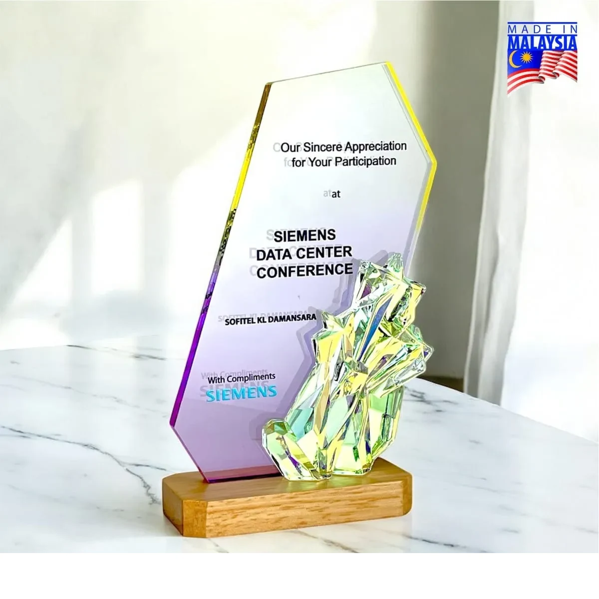 Color Glow Acrylic Plaque 5272