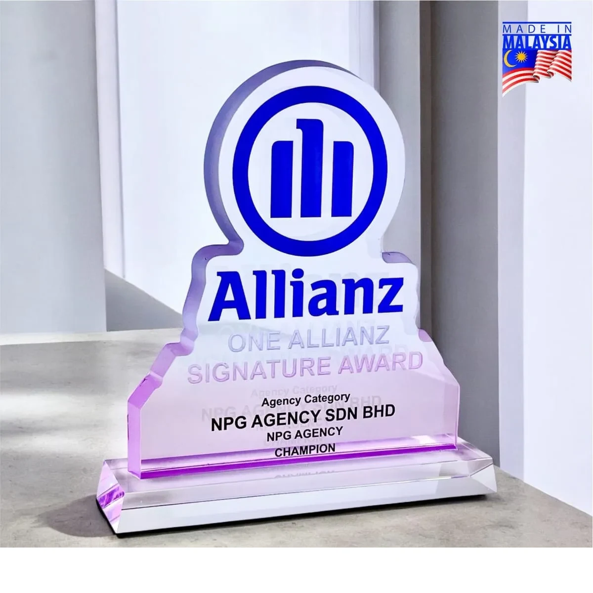 Color Glow Acrylic Plaque 5280