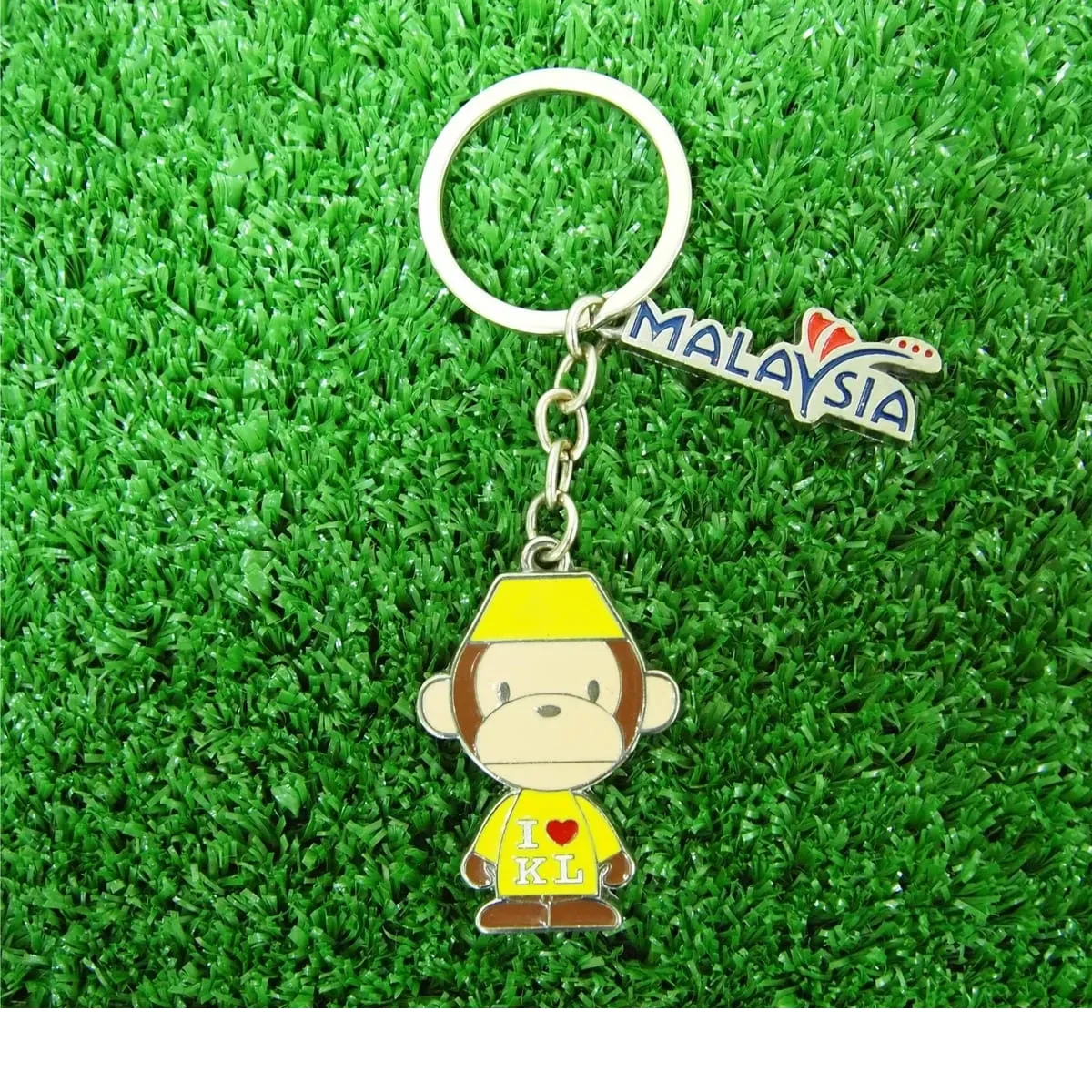 Metal Keychain Baby Milo with Songkok (YELLOW) 590