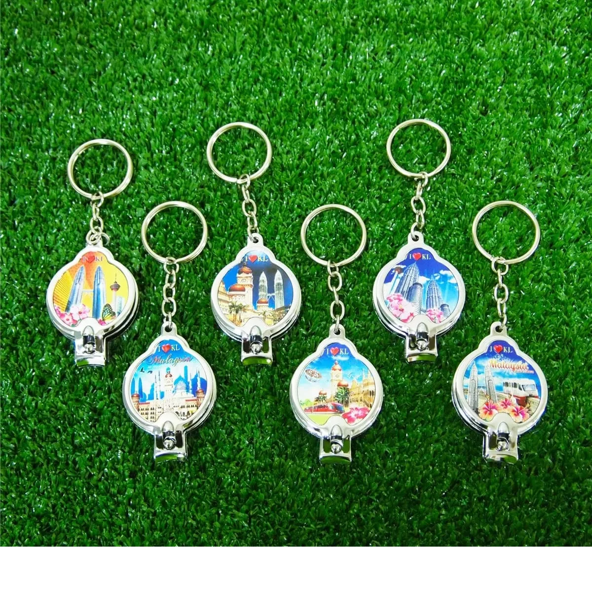 6-in-1 Foil Nail Clipper Keychain 682 mixed materials product image