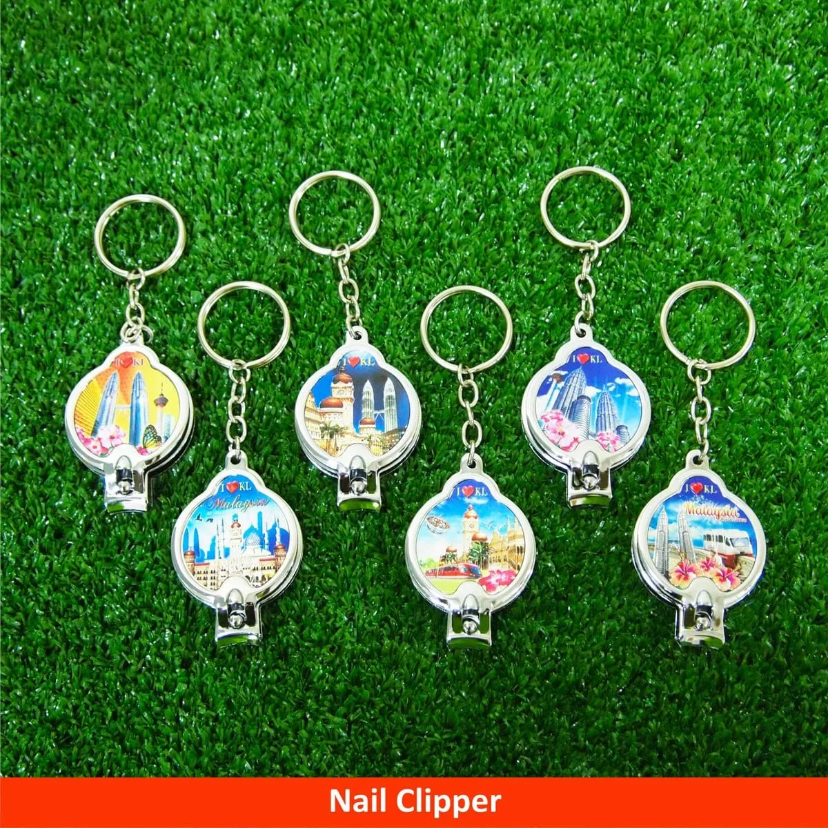 6-in-1 Foil Nail Clipper Keychain