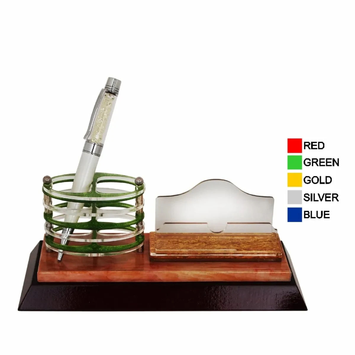 Wooden Acrylic Pen Holder & Namecard Holder 7106