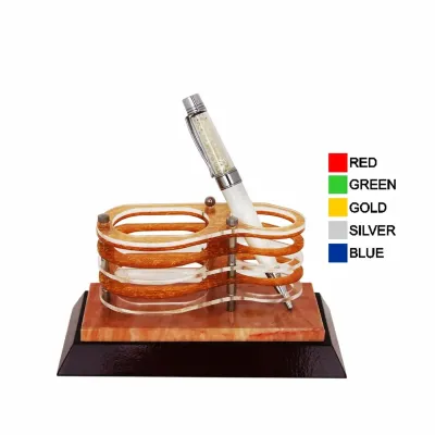 Wooden Acrylic Pen Holder 7107