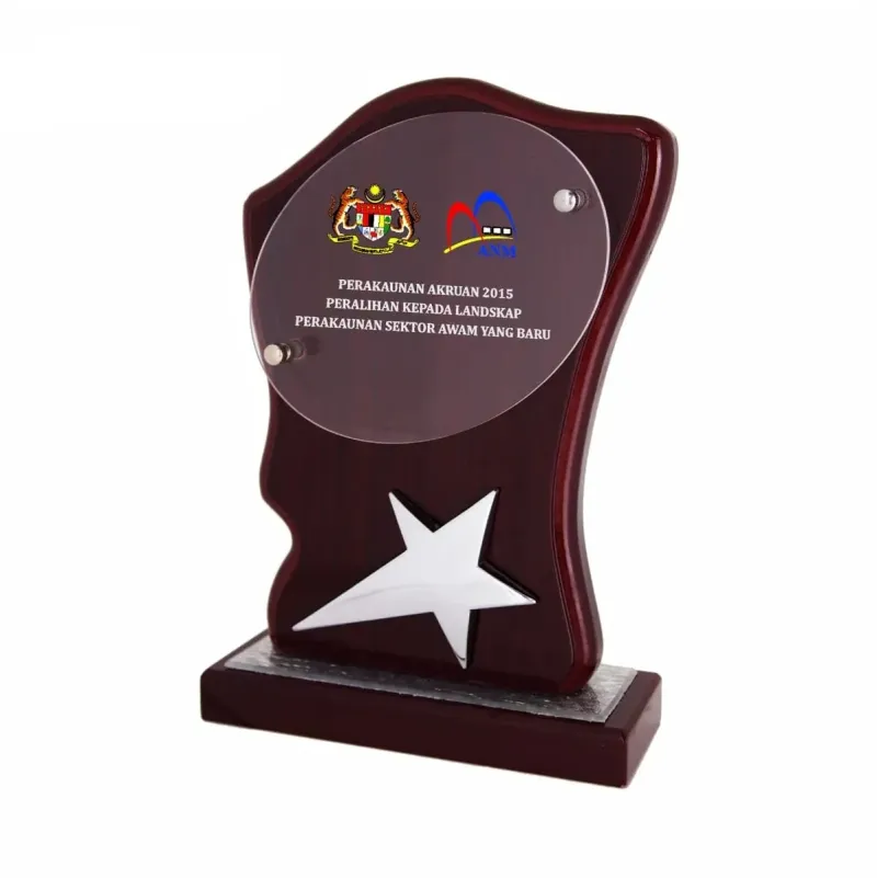 Wooden Plaque with Star 7122 product image