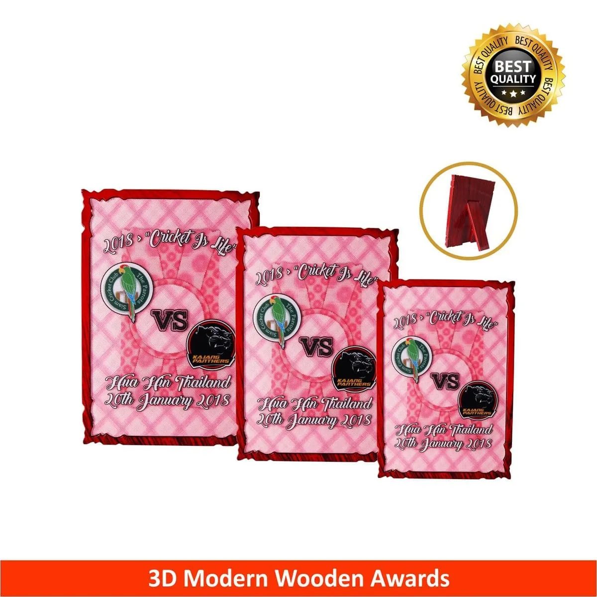 3D Effect Printing Wooden Plaque