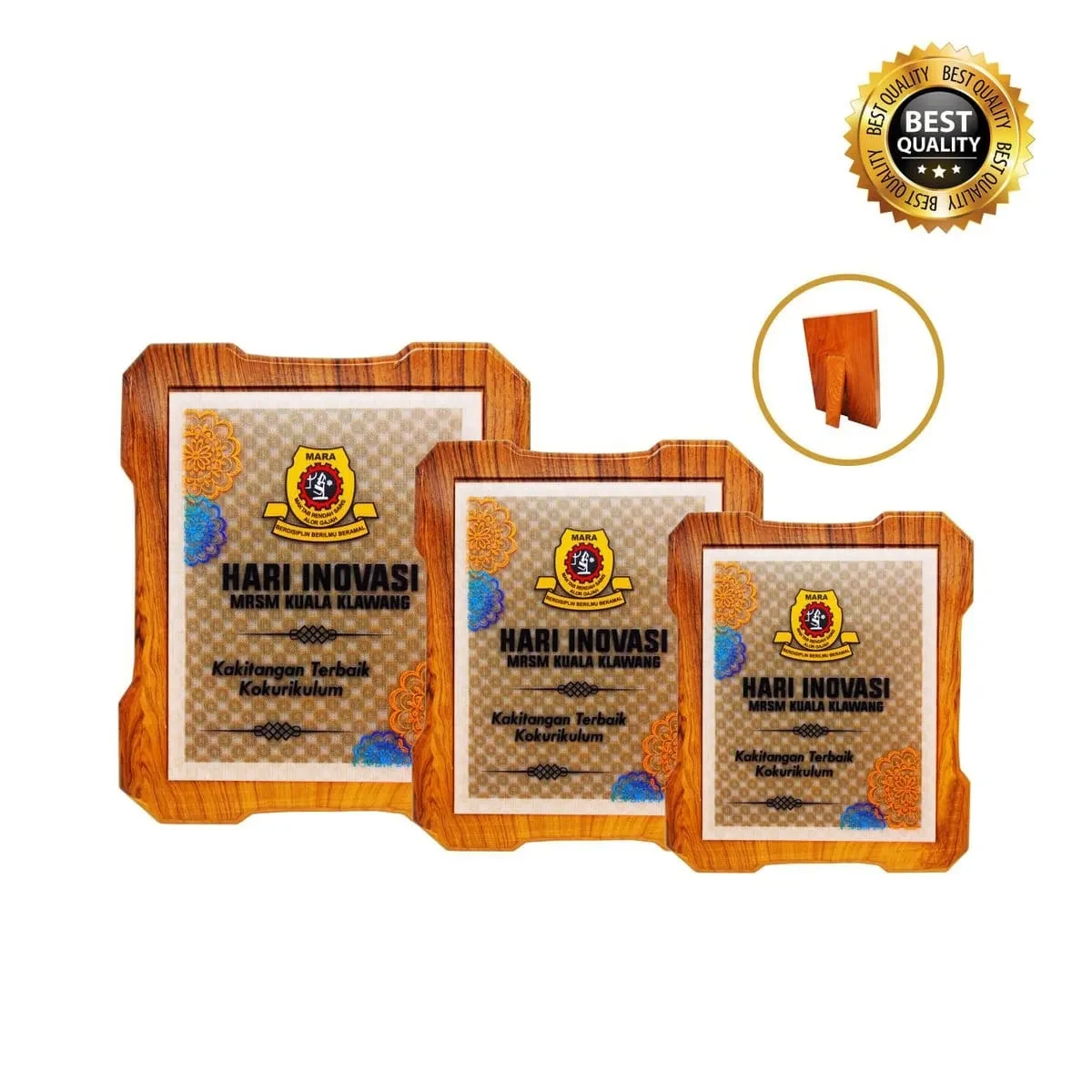 3D Effect Printing Wooden Plaque 7188