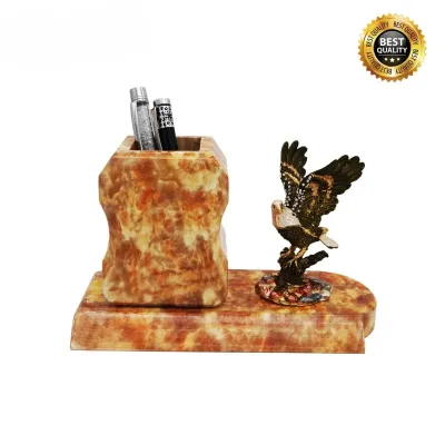 Exclusive Wooden Pen Holder with Eagle 7207