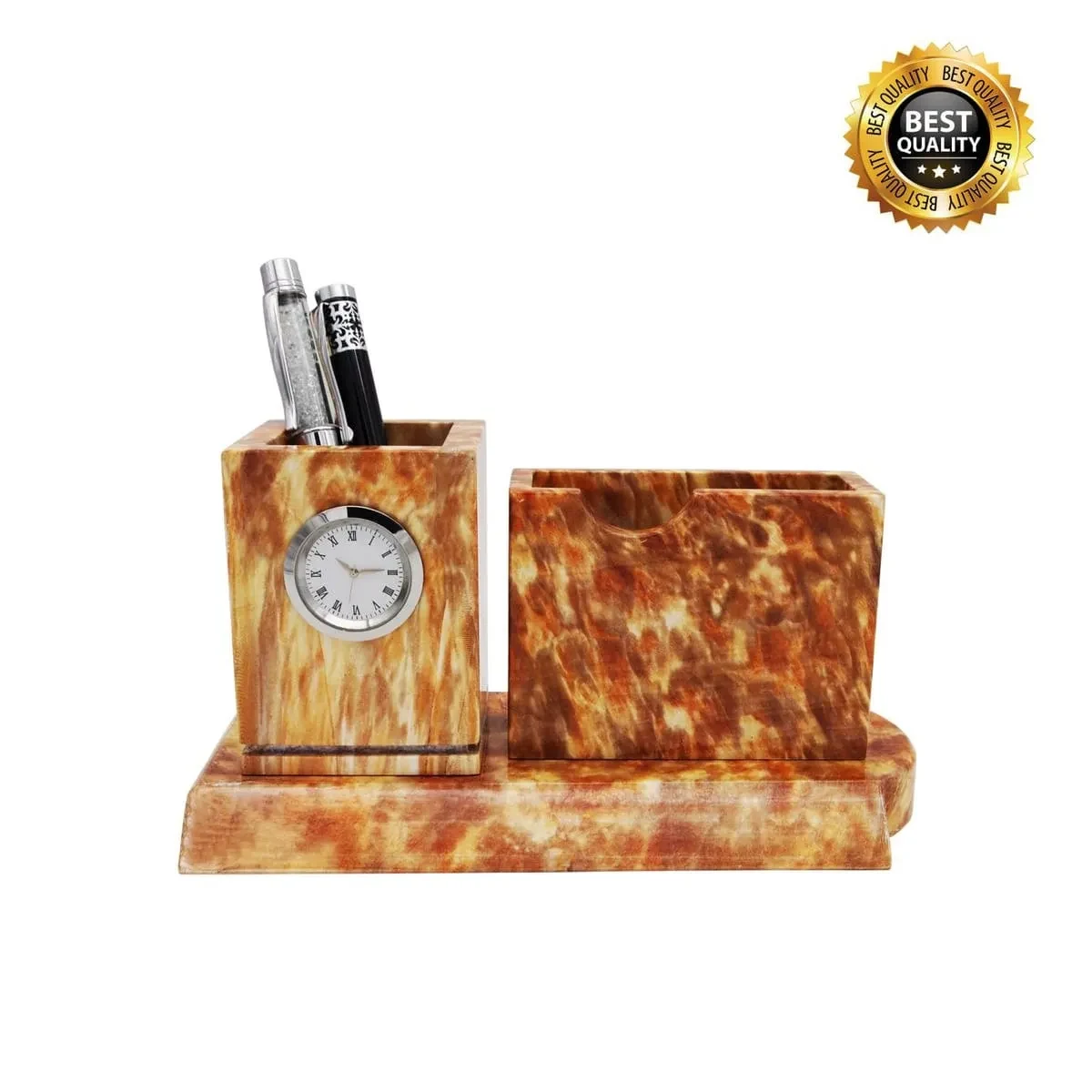 Exclusive Wooden Desktop with Clock 7211