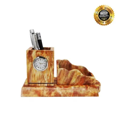 Exclusive Wooden Desktop with Clock 7212