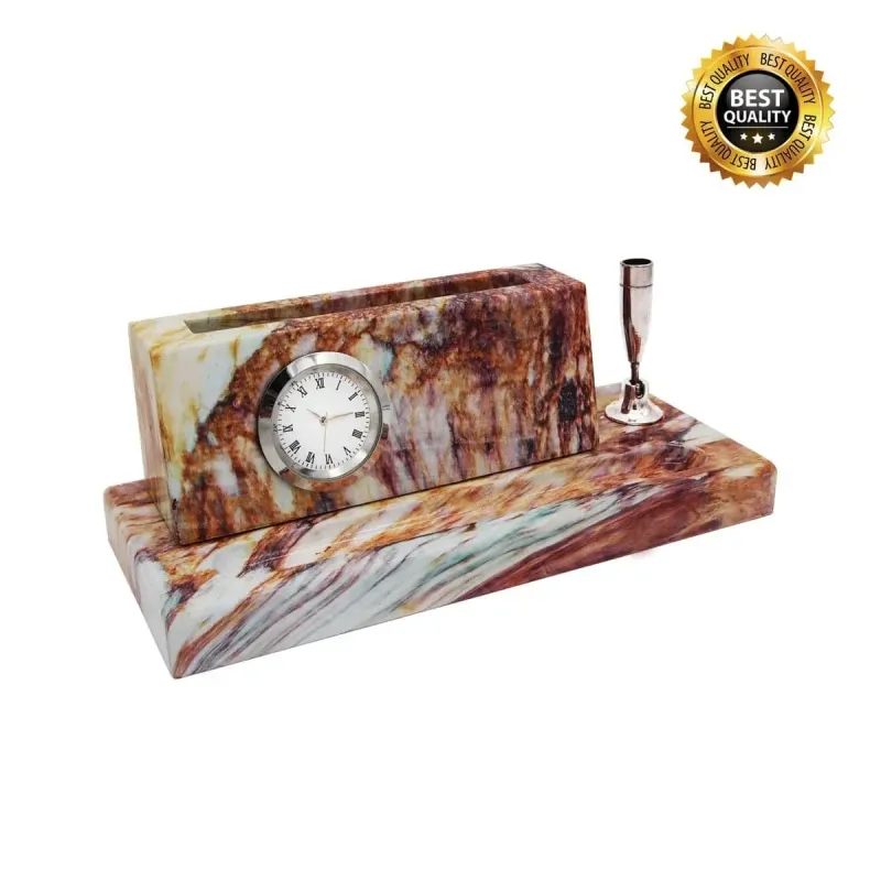 Exclusive Wooden Desktop with Clock 7216 mixed materials wall clocks product image