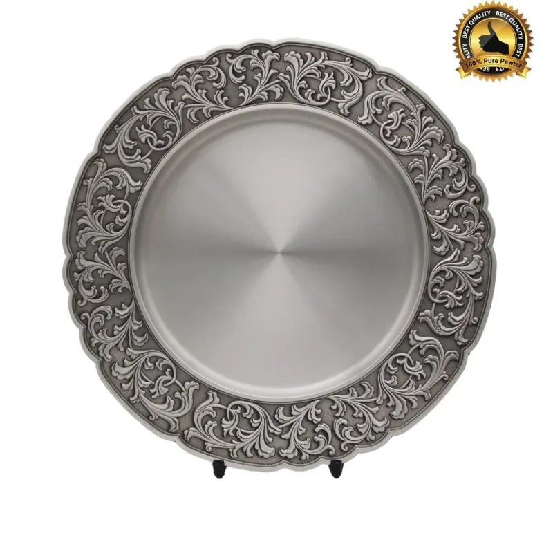 Wood Carving Scallop Tray 7225 metal trophies product image