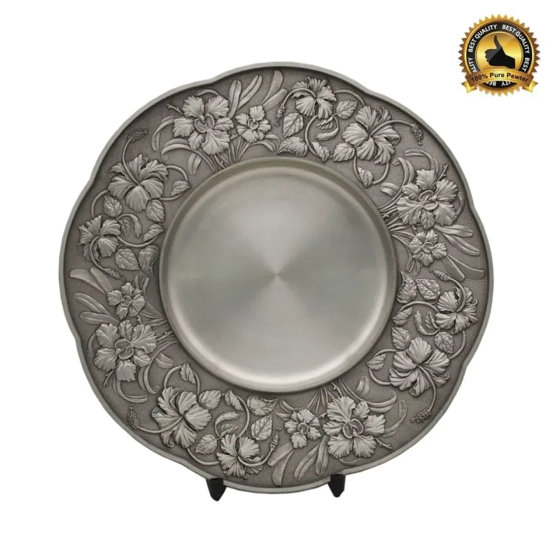 Bunga Raya Pewter Plate 7231 pewter awards & gifts product image