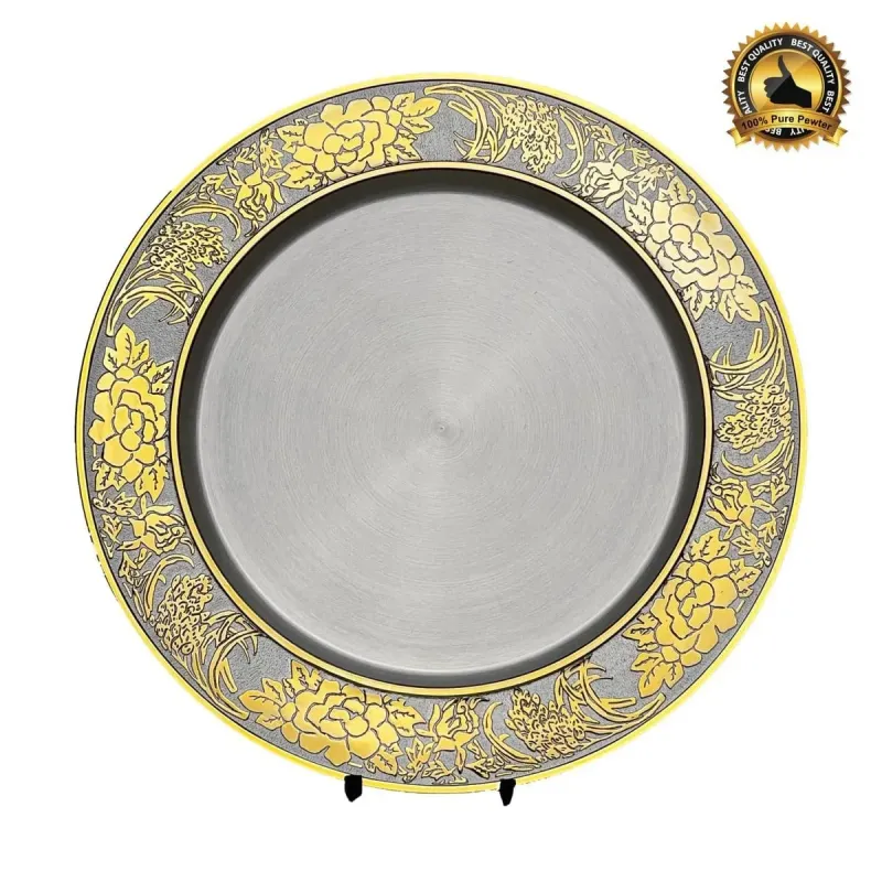 Malaysia Pewter Plate (GOLD) 7507 pewter awards & gifts product image