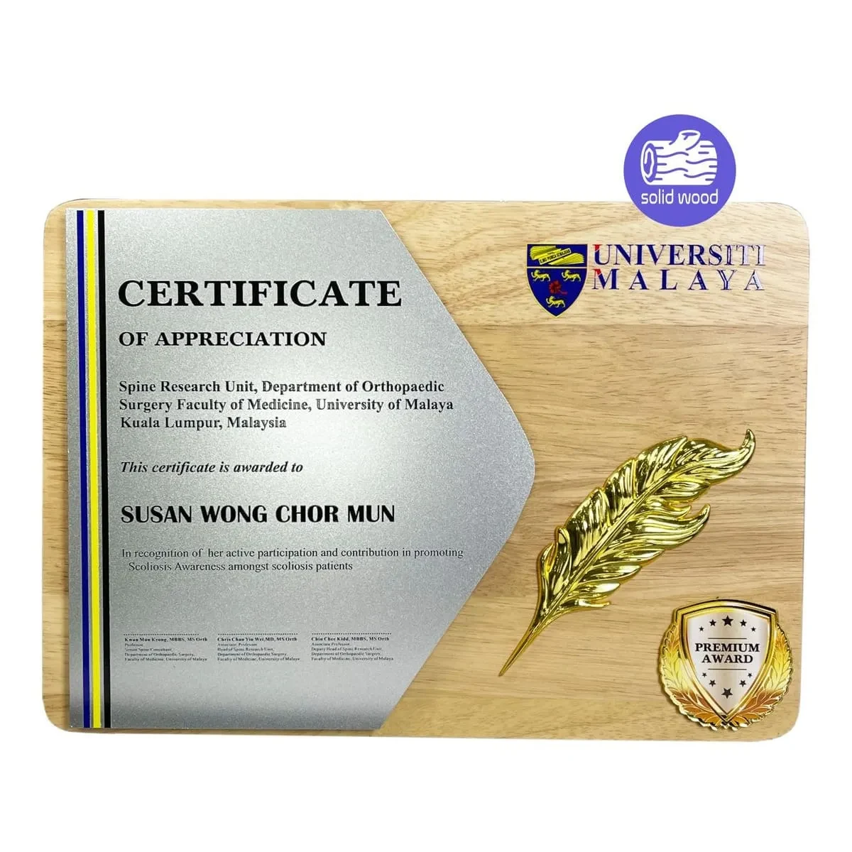 New Creative Design Wooden Plaque 7553