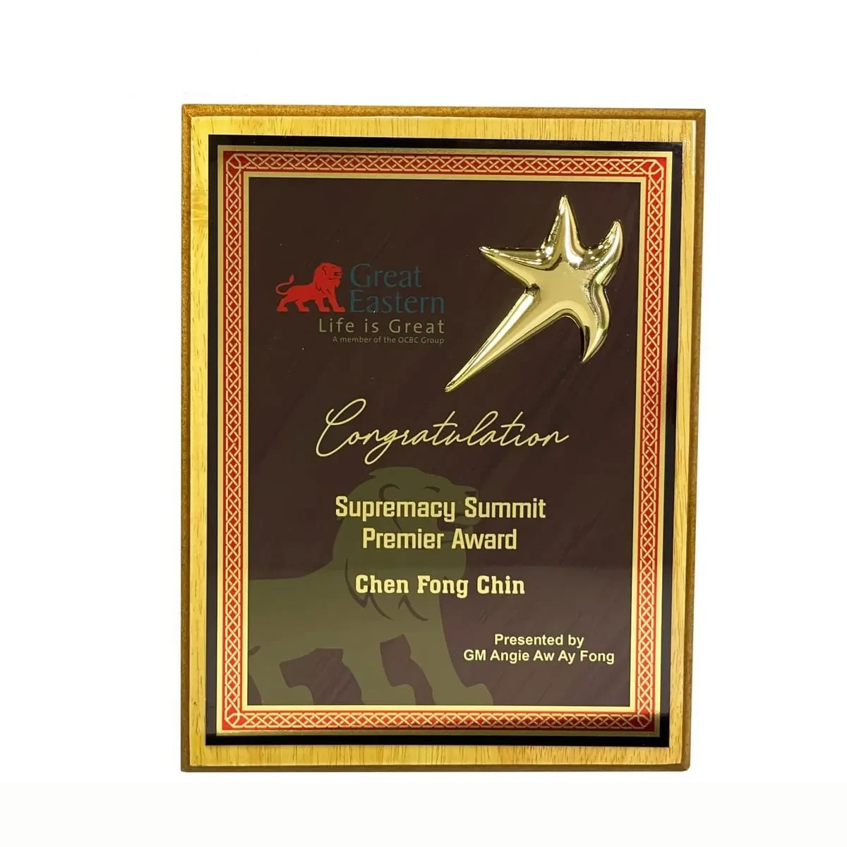 New Creative Design Wooden Plaque 7556