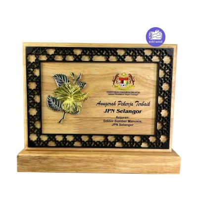 New Creative Design Wooden Plaques (Bunga Raya) 7569