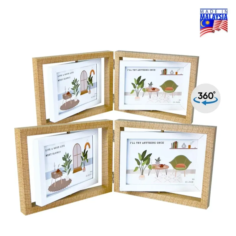 Rotating Premium Wooden Photo Frame 7762 product image