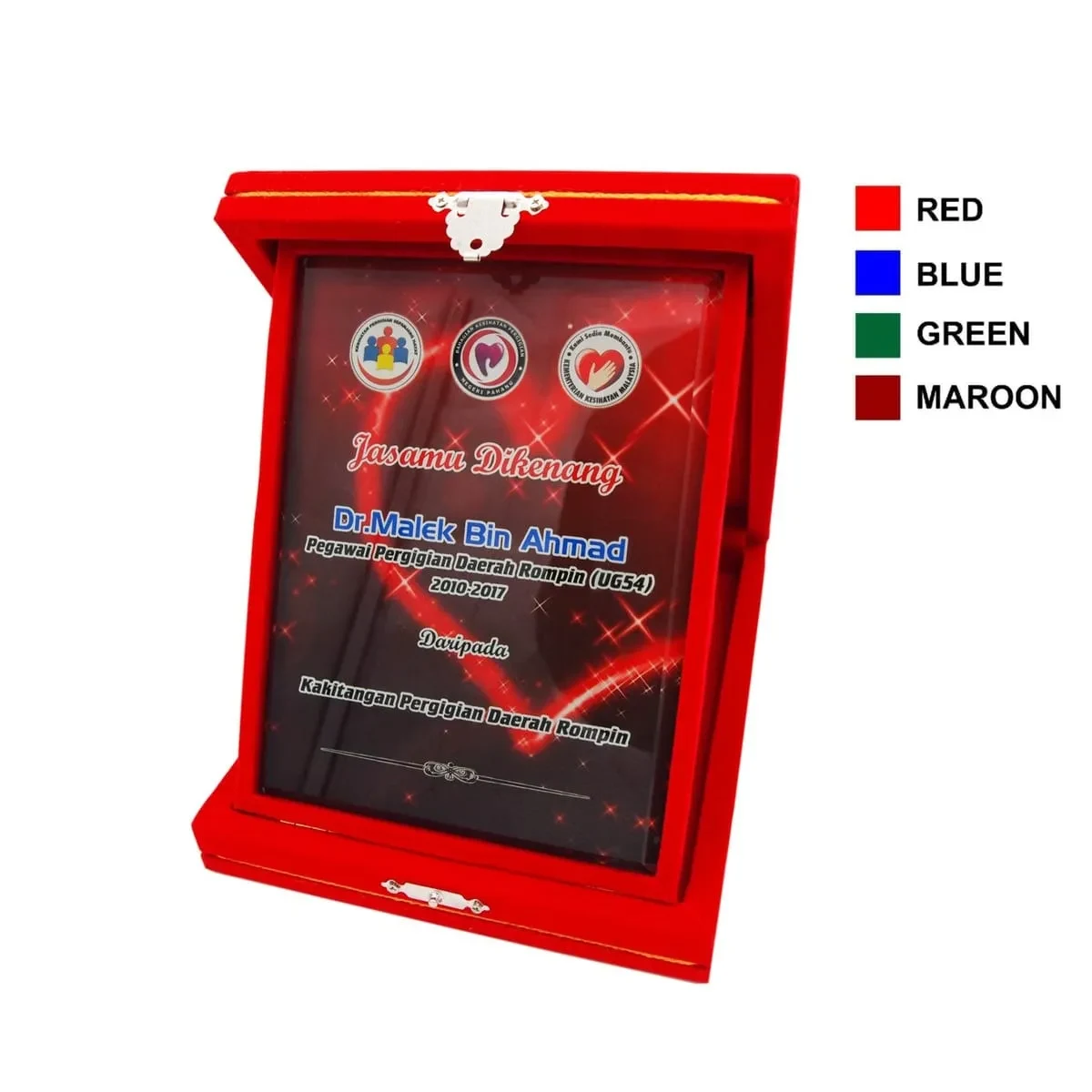 Velvet Box with Crystal Glass 8089 mixed materials corporate gifts product image