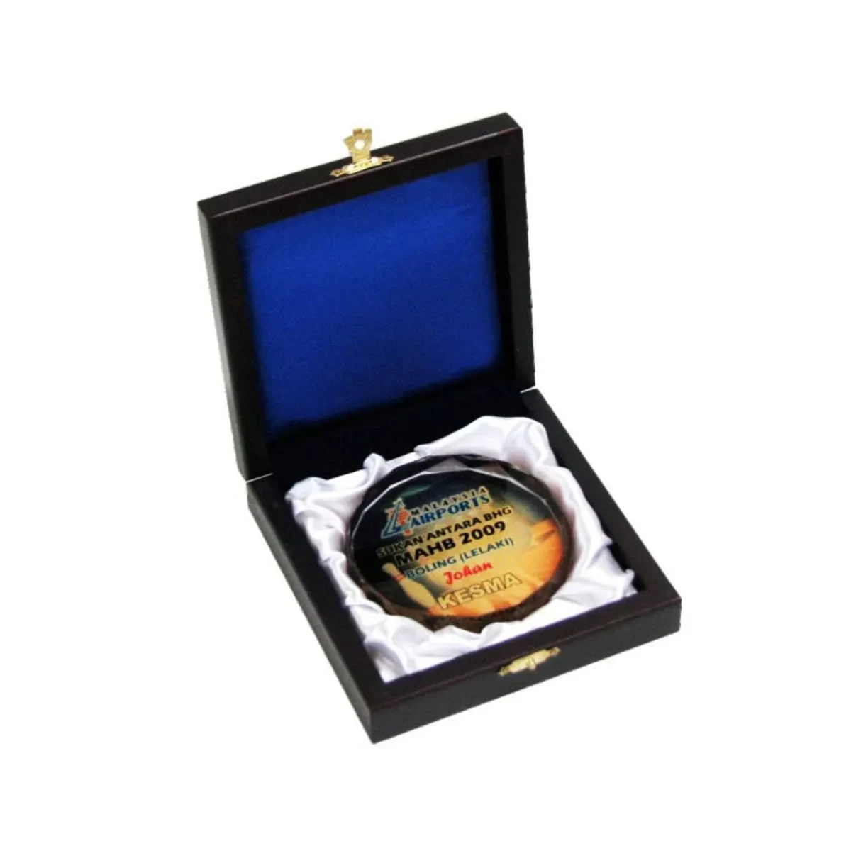 Wooden Box with Crystal Medal 8116 mixed materials corporate gifts product image