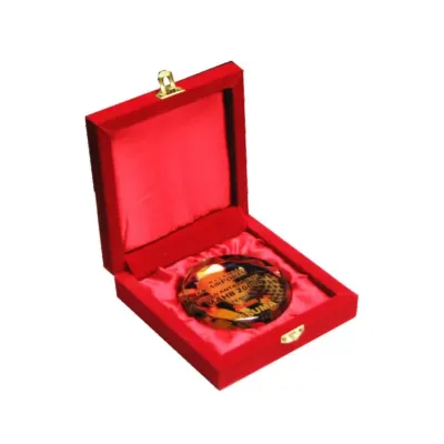 Velvet Box with Crystal Medal 8119