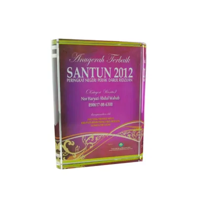 Exclusive Crystal Glass Awards (Crystal Book) 8137