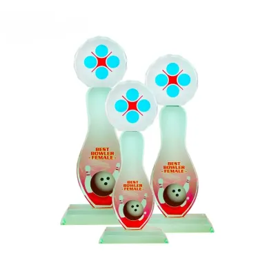 Exclusive Crystal Glass Awards (Bowling) 8174